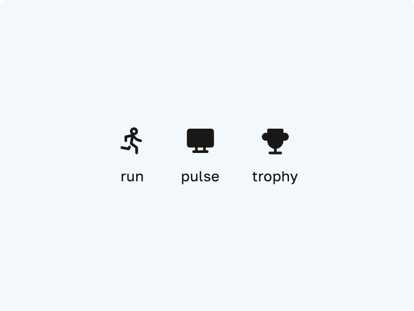Filled and outline icons mixed
