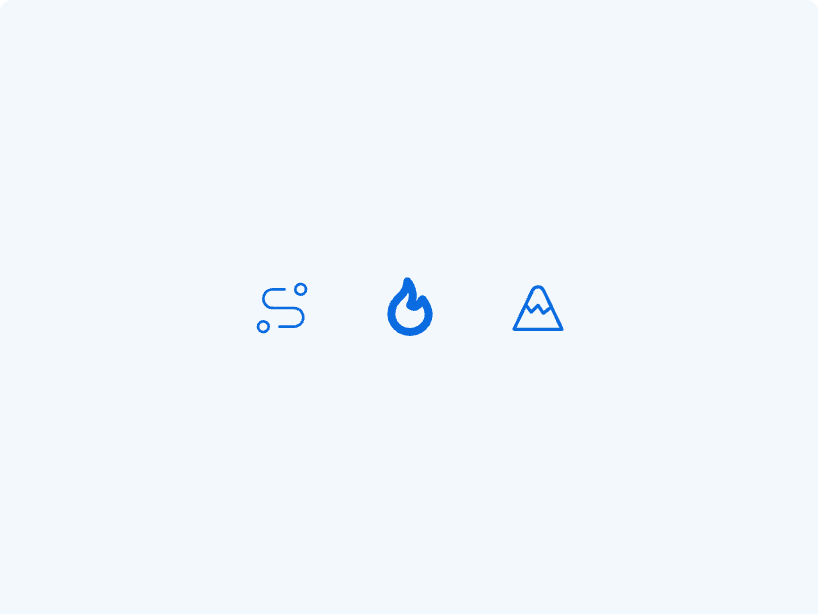 Uneven strokes in accent colour